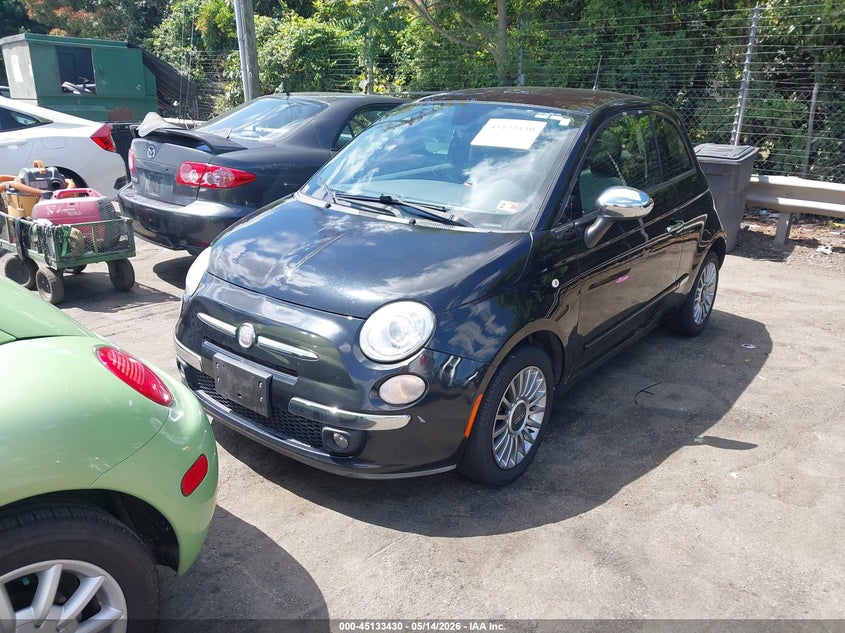 2013 Fiat 500 VIN 3C3CFFCR5DT573885 IAAI salvage auction — NORMAL WEAR, Clear (North Carolina), sold $300 on 2026-07-09 (photo 2)