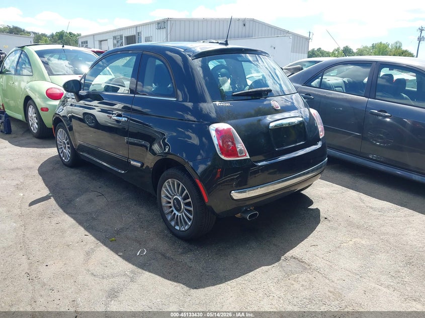 2013 Fiat 500 VIN 3C3CFFCR5DT573885 IAAI salvage auction — NORMAL WEAR, Clear (North Carolina), sold $300 on 2026-07-09 (photo 3)