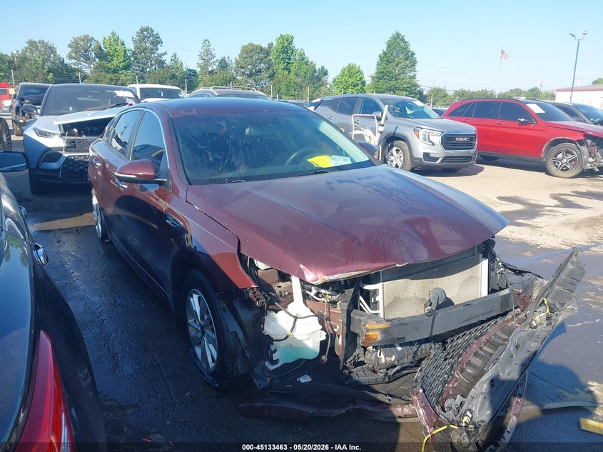 2017 Kia Optima VIN 5XXGT4L31HG127126 IAAI salvage auction — FRONT & REAR, Salvage (North Carolina), sold $1,200 on 2026-07-13 (photo 1)