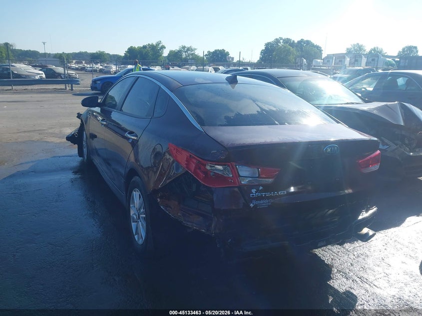 2017 Kia Optima VIN 5XXGT4L31HG127126 IAAI salvage auction — FRONT & REAR, Salvage (North Carolina), sold $1,200 on 2026-07-13 (photo 3)
