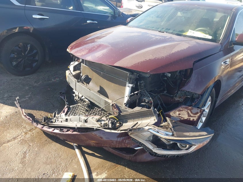 2017 Kia Optima VIN 5XXGT4L31HG127126 IAAI salvage auction — FRONT & REAR, Salvage (North Carolina), sold $1,200 on 2026-07-13 (photo 6)
