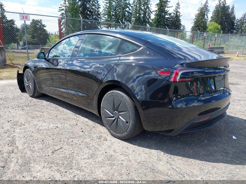 2026 Tesla Model 3 VIN 5YJ3E1EA6TF168477 IAAI salvage auction — RIGHT FRONT, Bill Of Sale (Washington), sold $13,800 on 2026-07-31 (photo 3)