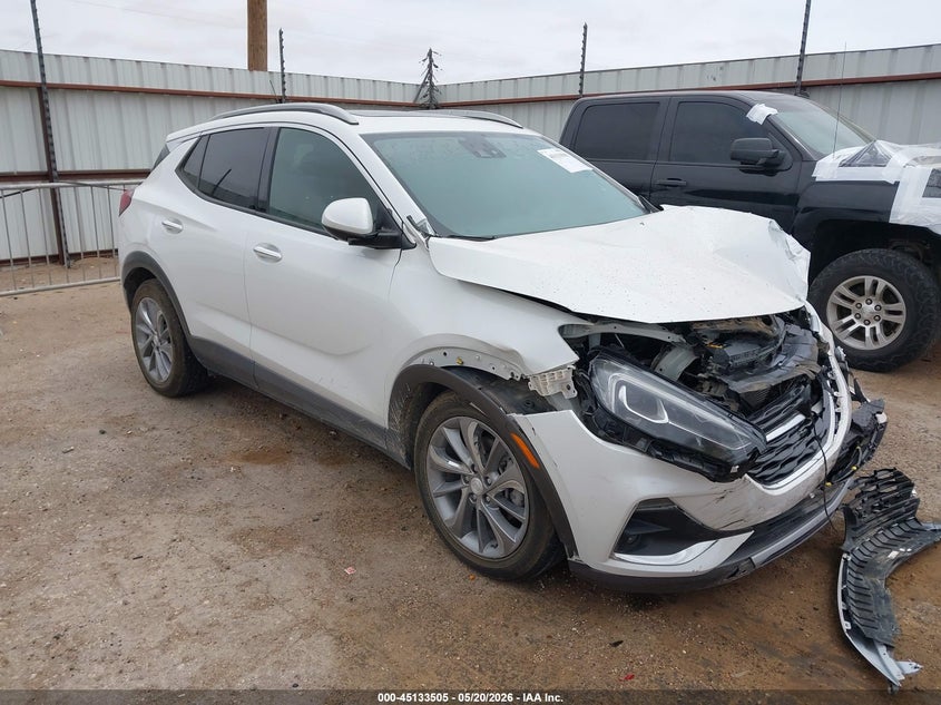 2021 Buick Encore gx VIN KL4MMFSL8MB094083 IAAI salvage auction — FRONT END, Salvage (Texas), sold $1,550 on 2026-07-21 (photo 1)