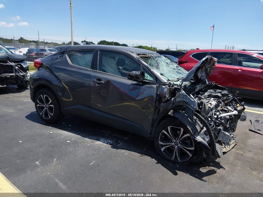 2019 Toyota C-hr VIN NMTKHMBX5KR100824 IAAI salvage auction — FRONT END, Rebuildable (Florida), sold $750 on 2026-07-16 (photo 1)
