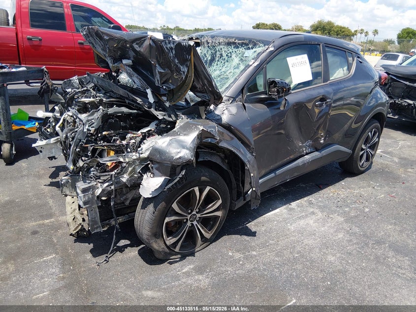 2019 Toyota C-hr VIN NMTKHMBX5KR100824 IAAI salvage auction — FRONT END, Rebuildable (Florida), sold $750 on 2026-07-16 (photo 2)