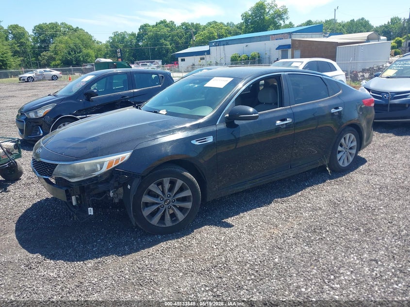 2017 Kia Optima VIN 5XXGT4L36HG122617 IAAI salvage auction — FRONT END, Salvage (South Carolina), sold $1,700 on 2026-07-07 (photo 2)