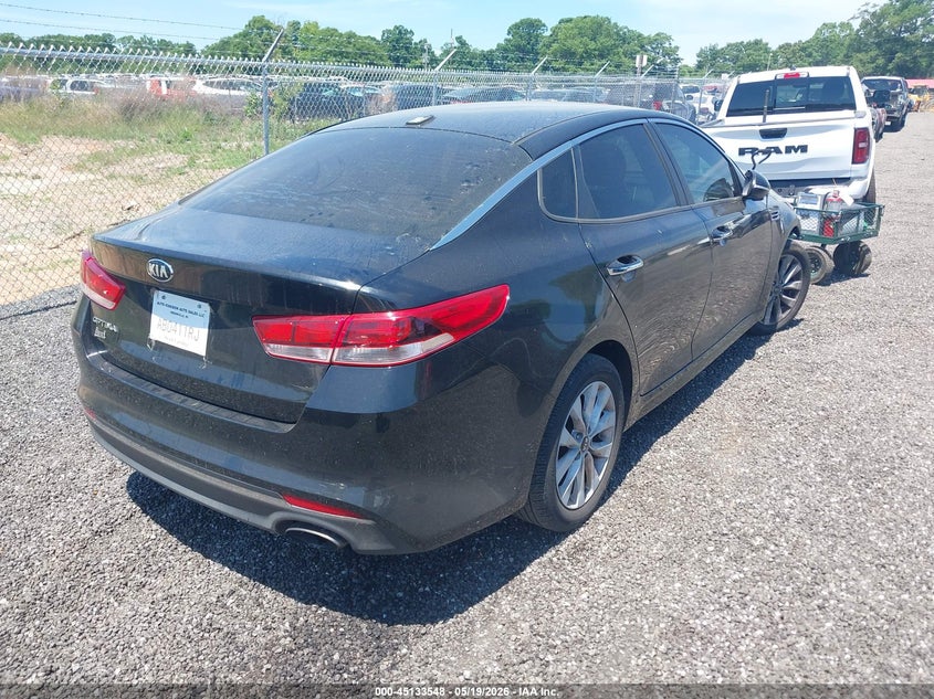2017 Kia Optima VIN 5XXGT4L36HG122617 IAAI salvage auction — FRONT END, Salvage (South Carolina), sold $1,700 on 2026-07-07 (photo 4)