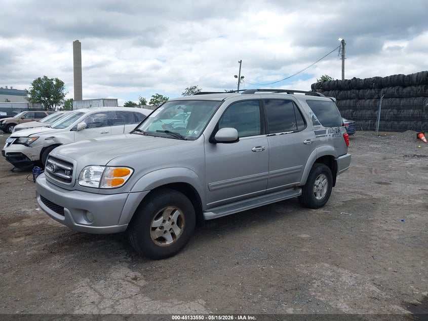 2001 Toyota Sequoia VIN 5TDBT48A91S009122 IAAI salvage auction — NORMAL WEAR, Salvage (Texas), sold $625 on 2026-07-24 (photo 6)