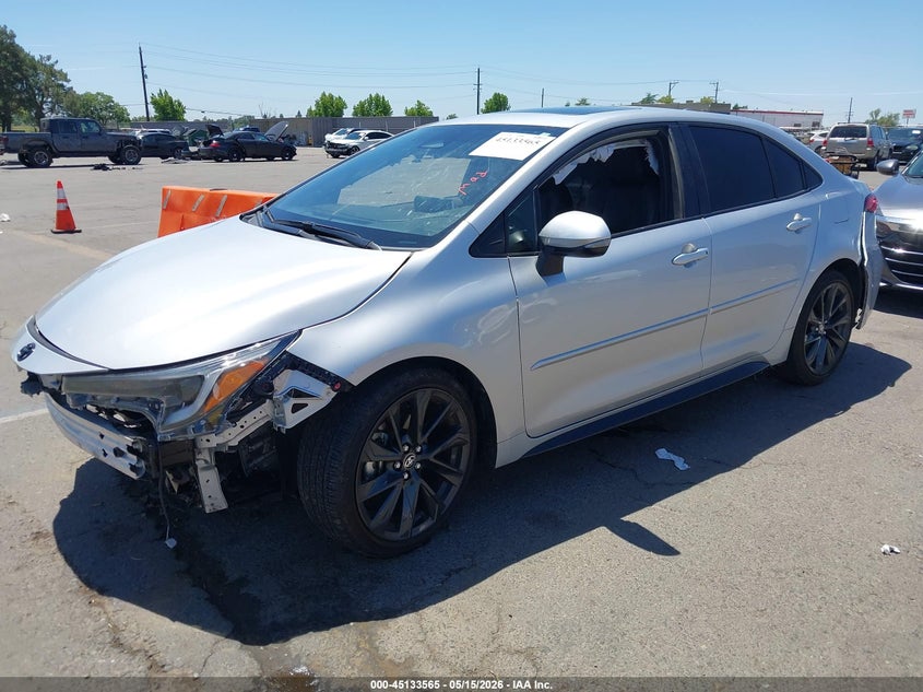 2023 Toyota Corolla VIN JTDT4MCEXPJ101230 IAAI salvage auction — FRONT END, Salvage (California), sold $5,575 on 2026-07-29 (photo 2)
