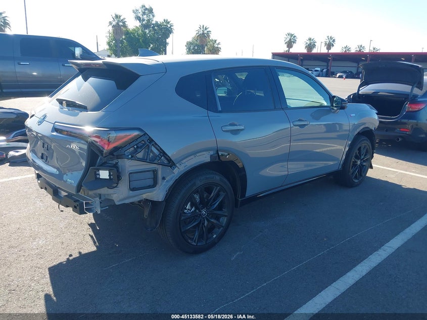 2025 Acura Adx VIN 3HDSA2H73SM716201 IAAI salvage auction — LEFT SIDE, Salvage (California), sold $8,750 on 2026-07-28 (photo 4)