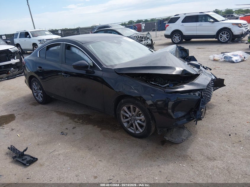 2021 Mazda 3 VIN JM1BPAAL3M1331724 IAAI salvage auction — FRONT END, Salvage (Texas), sold $975 on 2026-07-07 (photo 1)