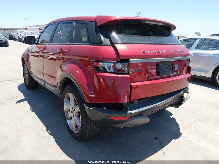 2013 Land rover Range rover evoque VIN SALVN2BG6DH837249 IAAI salvage auction — REAR END, Original (Texas), sold $2,350 on 2026-07-21 (photo 3)