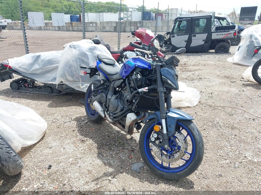 2025 Yamaha VIN JYARM48E2SA002263 IAAI salvage auction — LEFT FRONT, Salvage (Illinois), sold $4,400 on 2026-07-15 (photo 1)
