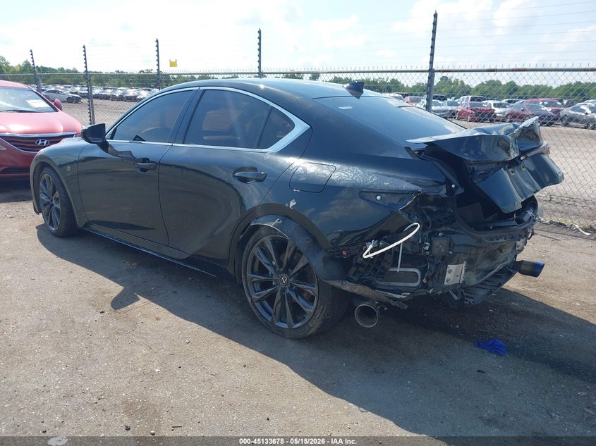 2024 Lexus Is VIN JTHBZ1B26R5076646 IAAI salvage auction — REAR END, Salvage (Louisiana), sold $14,650 on 2026-07-20 (photo 3)