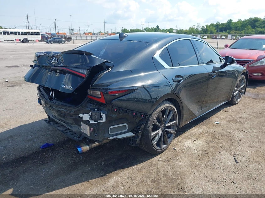 2024 Lexus Is VIN JTHBZ1B26R5076646 IAAI salvage auction — REAR END, Salvage (Louisiana), sold $14,650 on 2026-07-20 (photo 4)