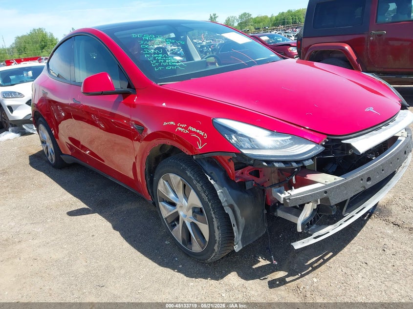 2022 Tesla Model y VIN 7SAYGDEE6NF442626 IAAI salvage auction — ALL OVER, Clear (Michigan), sold $8,600 on 2026-07-10 (photo 1)