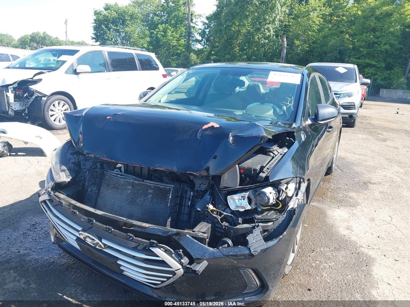 2017 Hyundai Elantra VIN KMHD84LF2HU103177 IAAI salvage auction — FRONT END, Salvage - Greater Than 75% (Maryland), sold $850 on 2026-07-15 (photo 6)