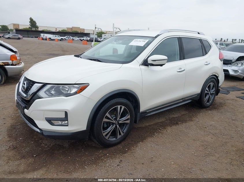 2017 Nissan Rogue VIN JN8AT2MT6HW147447 IAAI salvage auction — REAR END, Salvage (California), sold $3,700 on 2026-07-06 (photo 2)
