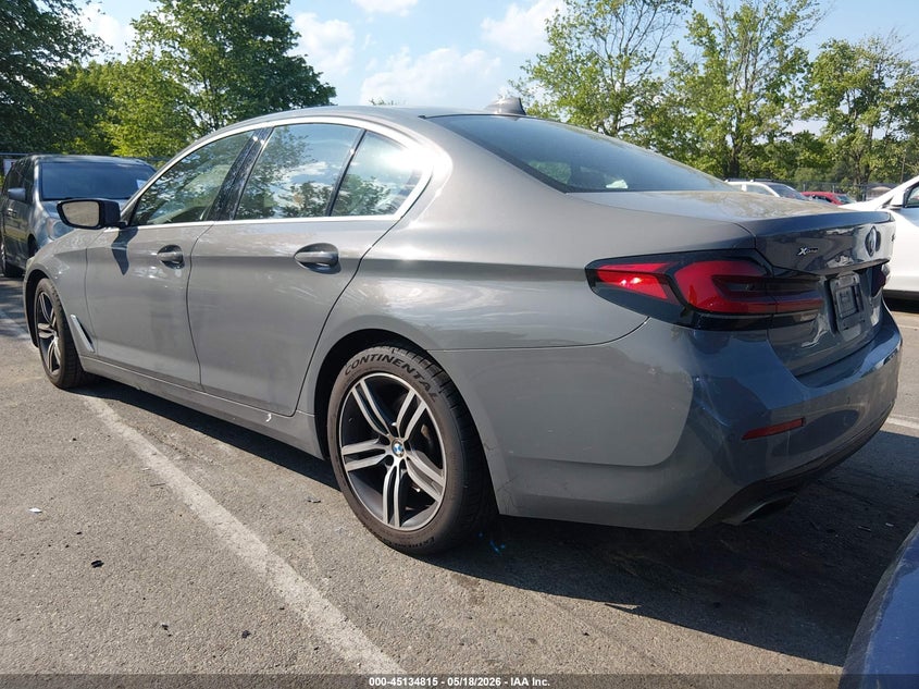 2022 BMW 5er VIN WBA13BJ04NWX56776 IAAI salvage auction — RIGHT FRONT, Salvage (New Jersey), sold $25 on 2026-08-05 (photo 3)
