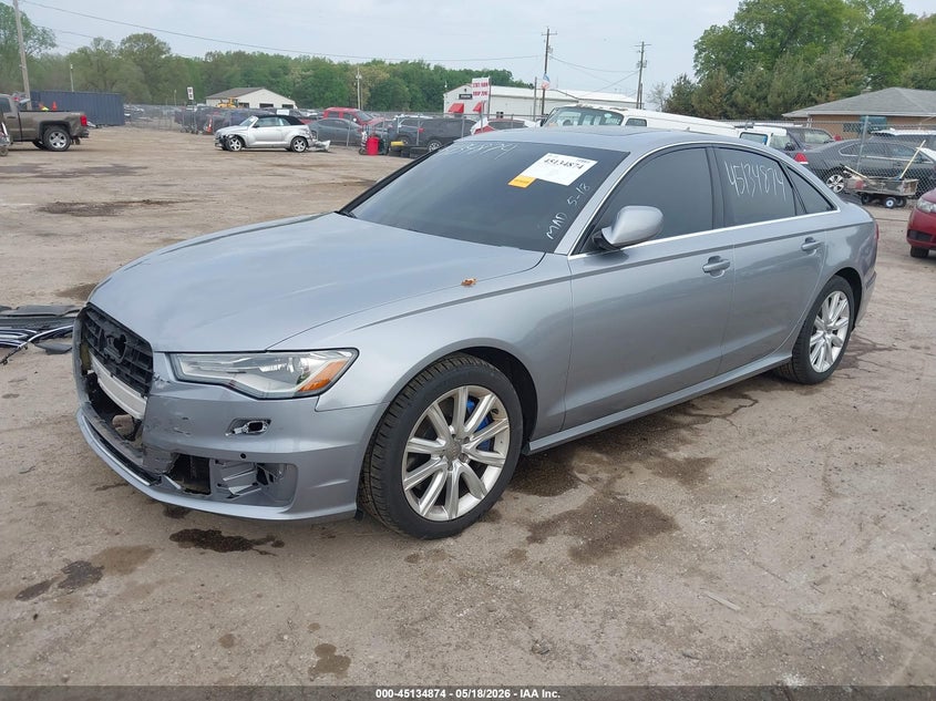 2016 Audi A6 VIN WAUFFAFC0GN091118 IAAI salvage auction — FRONT END, Clear (Indiana), sold $6,000 on 2026-07-17 (photo 2)