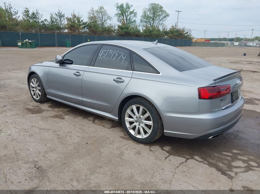 2016 Audi A6 VIN WAUFFAFC0GN091118 IAAI salvage auction — FRONT END, Clear (Indiana), sold $6,000 on 2026-07-17 (photo 3)