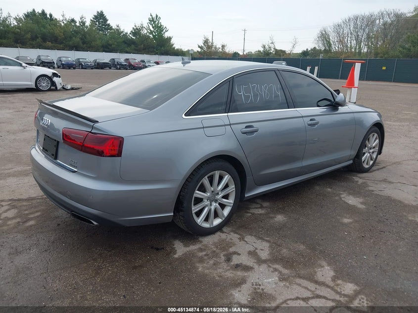 2016 Audi A6 VIN WAUFFAFC0GN091118 IAAI salvage auction — FRONT END, Clear (Indiana), sold $6,000 on 2026-07-17 (photo 4)