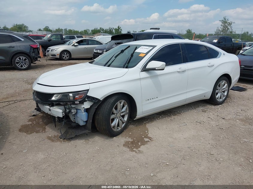 2016 Chevrolet Impala VIN 2G1105SA5G9190605 IAAI salvage auction — FRONT END, Salvage (Ohio), sold $875 on 2026-07-18 (photo 2)