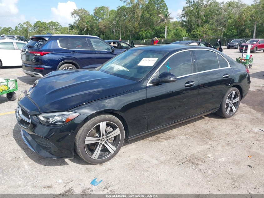2025 Mercedes-benz C-klasse VIN W1KAF4GB0SR255088 IAAI salvage auction — RIGHT FRONT, Rebuildable (Florida), sold $18,950 on 2026-07-13 (photo 2)
