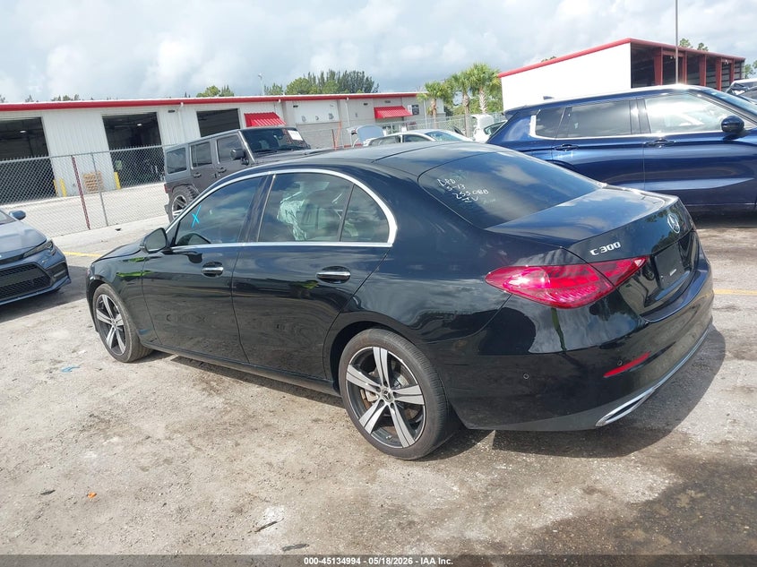 2025 Mercedes-benz C-klasse VIN W1KAF4GB0SR255088 IAAI salvage auction — RIGHT FRONT, Rebuildable (Florida), sold $18,950 on 2026-07-13 (photo 3)