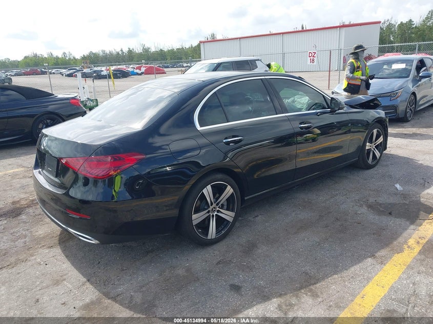 2025 Mercedes-benz C-klasse VIN W1KAF4GB0SR255088 IAAI salvage auction — RIGHT FRONT, Rebuildable (Florida), sold $18,950 on 2026-07-13 (photo 4)