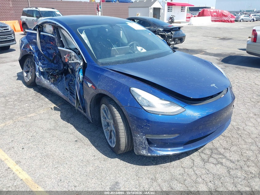 2020 Tesla Model 3 VIN 5YJ3E1EB8LF711045 IAAI salvage auction — LEFT SIDE, Salvage (California), sold $3,750 on 2026-07-13 (photo 1)
