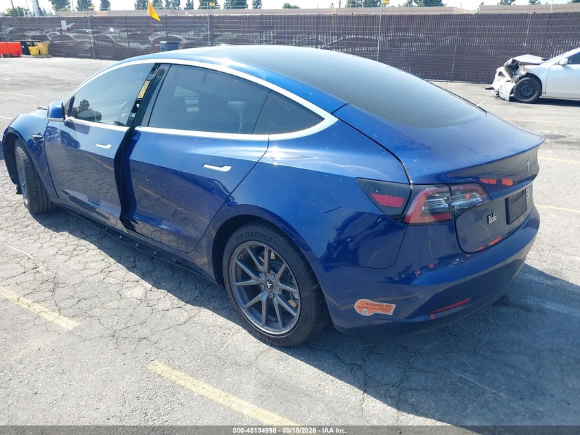 2020 Tesla Model 3 VIN 5YJ3E1EB8LF711045 IAAI salvage auction — LEFT SIDE, Salvage (California), sold $3,750 on 2026-07-13 (photo 3)