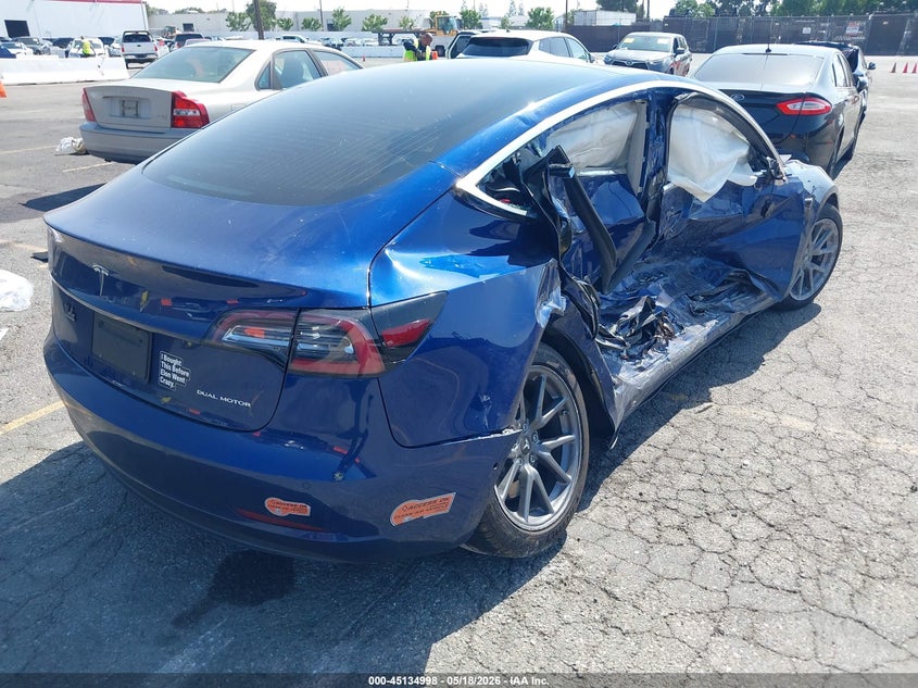 2020 Tesla Model 3 VIN 5YJ3E1EB8LF711045 IAAI salvage auction — LEFT SIDE, Salvage (California), sold $3,750 on 2026-07-13 (photo 4)