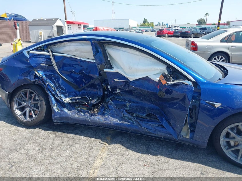 2020 Tesla Model 3 VIN 5YJ3E1EB8LF711045 IAAI salvage auction — LEFT SIDE, Salvage (California), sold $3,750 on 2026-07-13 (photo 6)