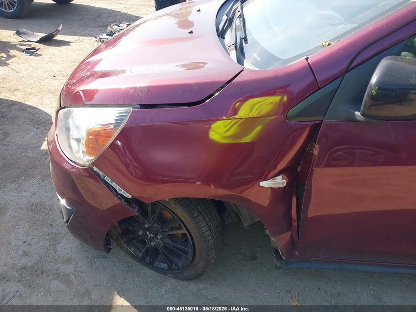 2019 Mitsubishi Mirage VIN ML32A5HJ0KH008865 IAAI salvage auction — LEFT & RIGHT, Salvage - Greater Than 75% (Maryland), sold $1,000 on 2026-07-28 (photo 6)