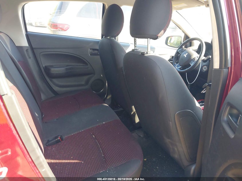 2019 Mitsubishi Mirage VIN ML32A5HJ0KH008865 IAAI salvage auction — LEFT & RIGHT, Salvage - Greater Than 75% (Maryland), sold $1,000 on 2026-07-28 (photo 8)