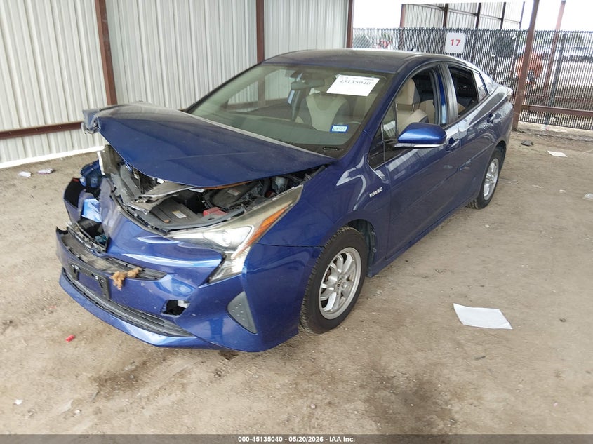 2016 Toyota Prius VIN JTDKARFU7G3505241 IAAI salvage auction — FRONT END, Salvage (Texas), sold $1,650 on 2026-07-14 (photo 2)