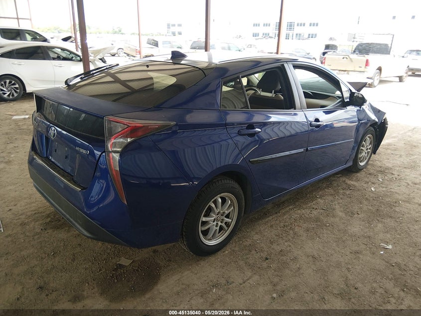 2016 Toyota Prius VIN JTDKARFU7G3505241 IAAI salvage auction — FRONT END, Salvage (Texas), sold $1,650 on 2026-07-14 (photo 4)