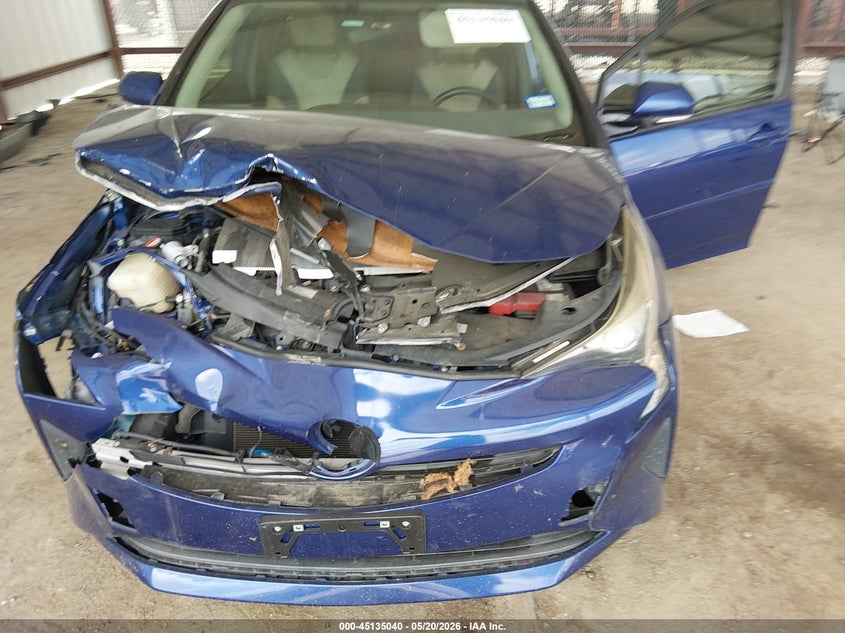 2016 Toyota Prius VIN JTDKARFU7G3505241 IAAI salvage auction — FRONT END, Salvage (Texas), sold $1,650 on 2026-07-14 (photo 6)