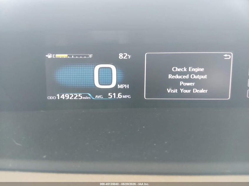 2016 Toyota Prius VIN JTDKARFU7G3505241 IAAI salvage auction — FRONT END, Salvage (Texas), sold $1,650 on 2026-07-14 (photo 7)