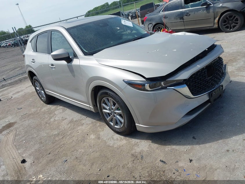 2025 Mazda Cx-5 VIN JM3KFBCL0S0565139 IAAI salvage auction — LEFT FRONT, Salvage (Iowa), sold $5,825 on 2026-07-28 (photo 1)