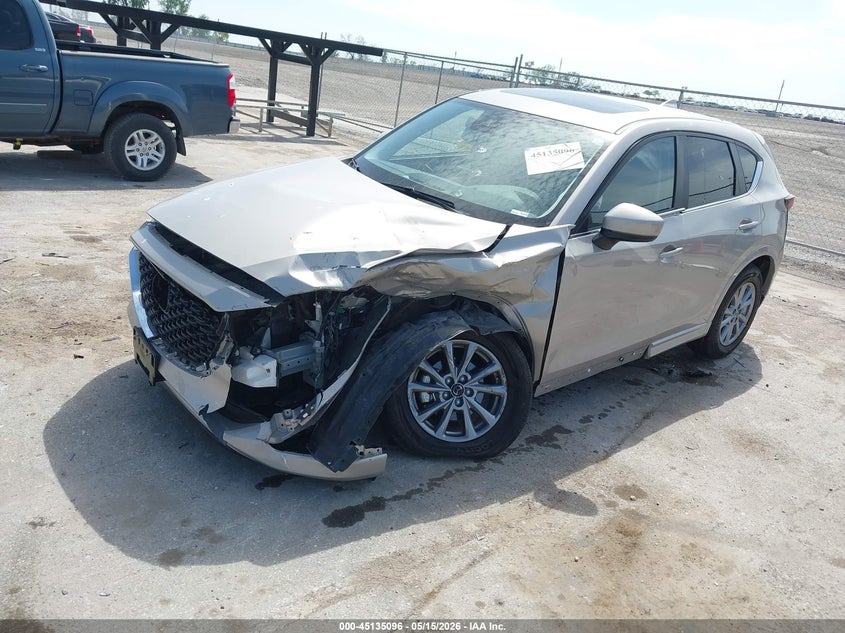 2025 Mazda Cx-5 VIN JM3KFBCL0S0565139 IAAI salvage auction — LEFT FRONT, Salvage (Iowa), sold $5,825 on 2026-07-28 (photo 2)
