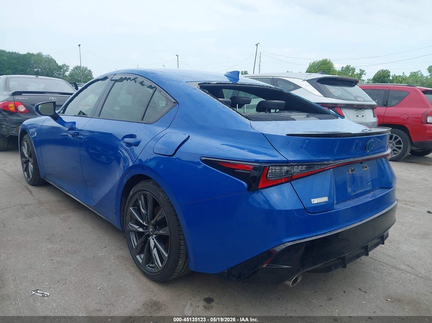 2021 Lexus Is VIN JTHGZ1E26M5018613 IAAI salvage auction — HAIL, Salvage (Ohio), sold $8,100 on 2026-07-28 (photo 3)