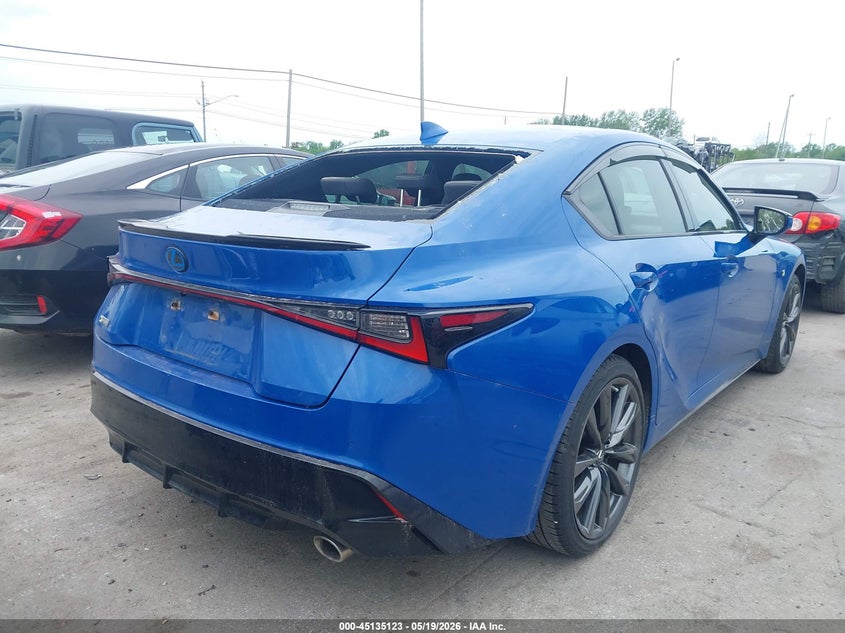 2021 Lexus Is VIN JTHGZ1E26M5018613 IAAI salvage auction — HAIL, Salvage (Ohio), sold $8,100 on 2026-07-28 (photo 4)