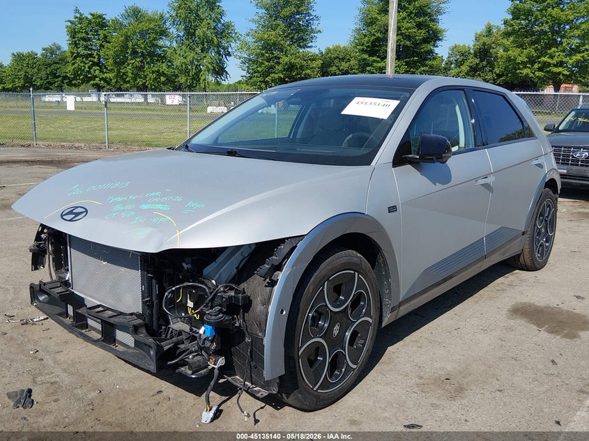 2024 Hyundai Ioniq 5 VIN KM8KRDDF6RU276379 IAAI salvage auction — FRONT & REAR, Salvage (New Jersey), sold $13,600 on 2026-07-27 (photo 2)