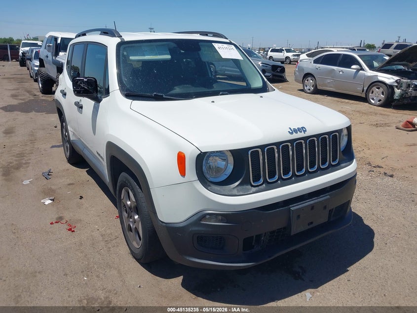2017 Jeep Renegade VIN ZACCJAAB9HPE65852 IAAI salvage auction — RIGHT SIDE, Salvage (California), sold $2,250 on 2026-07-29 (photo 1)