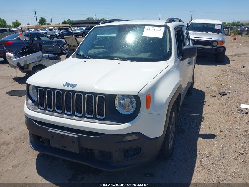2017 Jeep Renegade VIN ZACCJAAB9HPE65852 IAAI salvage auction — RIGHT SIDE, Salvage (California), sold $2,250 on 2026-07-29 (photo 2)