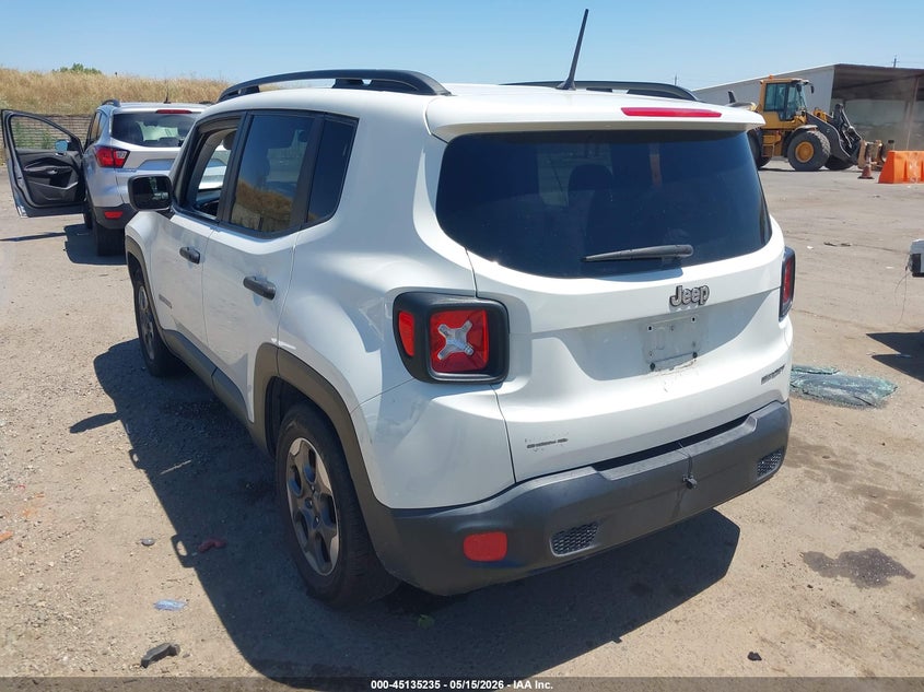 2017 Jeep Renegade VIN ZACCJAAB9HPE65852 IAAI salvage auction — RIGHT SIDE, Salvage (California), sold $2,250 on 2026-07-29 (photo 3)