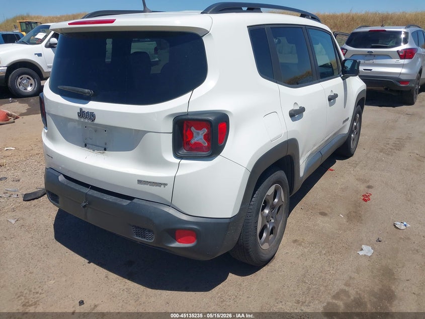 2017 Jeep Renegade VIN ZACCJAAB9HPE65852 IAAI salvage auction — RIGHT SIDE, Salvage (California), sold $2,250 on 2026-07-29 (photo 4)