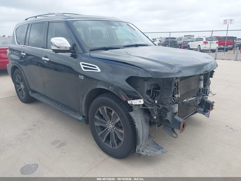 2020 Nissan Armada VIN JN8AY2ND6L9112598 IAAI salvage auction — FRONT END, Original (Texas), sold $5,950 on 2026-07-31 (photo 1)